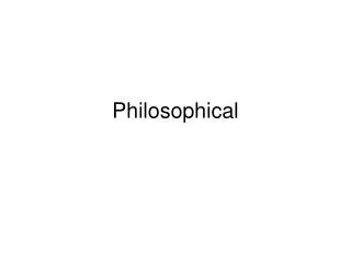 Philosophical