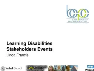 Learning Disabilities Stakeholders Events Linda Francis