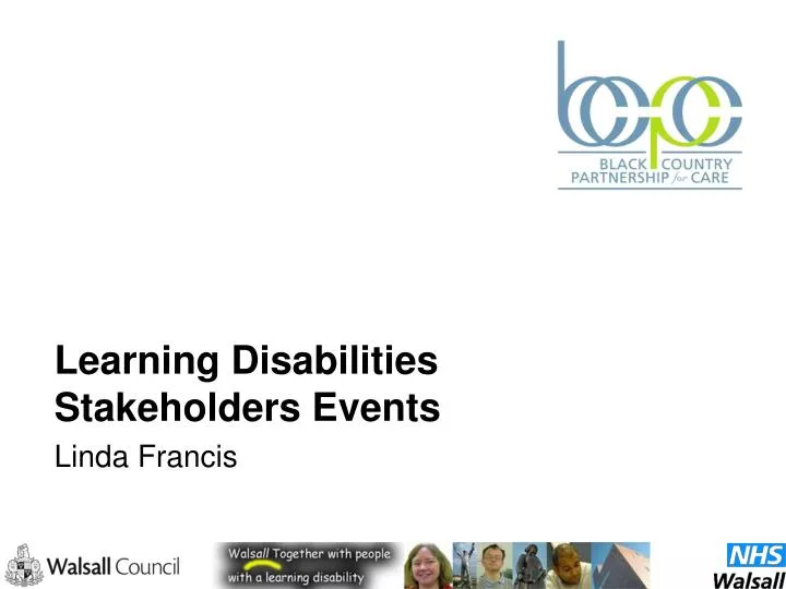 learning disabilities stakeholders events linda francis