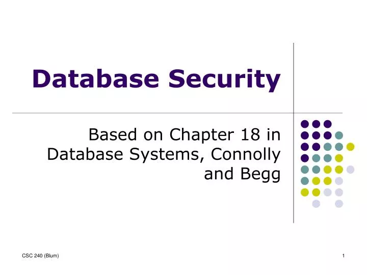 database security