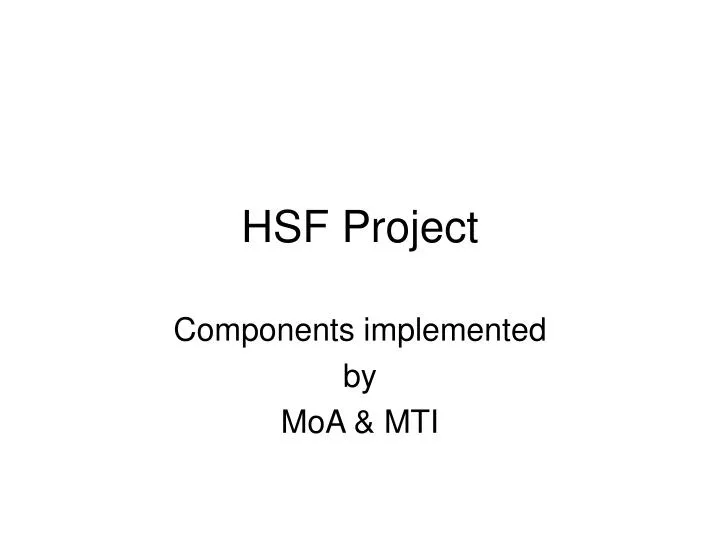 hsf project
