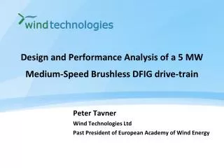 Design and Performance Analysis of a 5 MW Medium-Speed Brushless DFIG drive-train