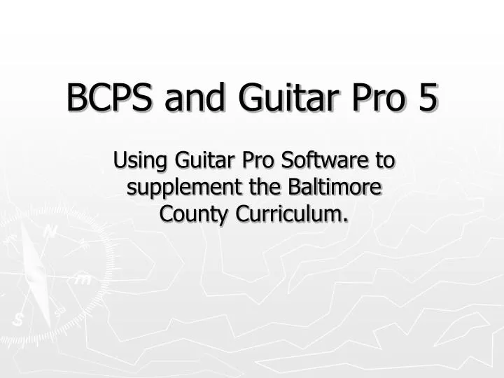 bcps and guitar pro 5