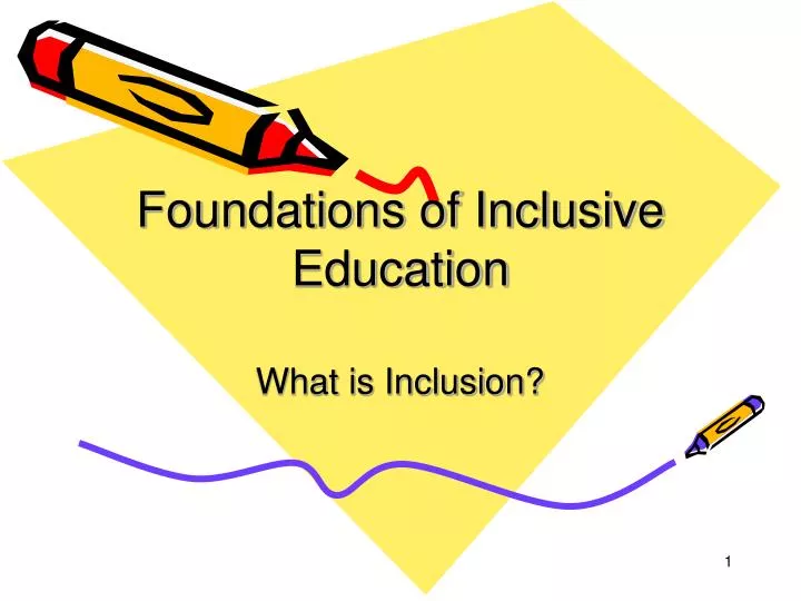 foundations of inclusive education