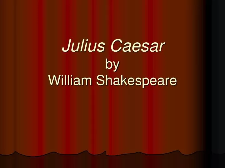 julius caesar by william shakespeare