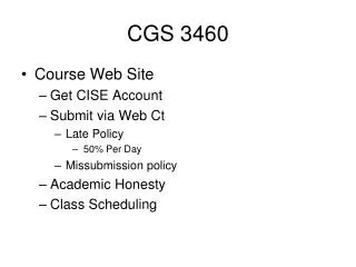 CGS 3460