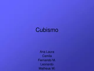 cubismo
