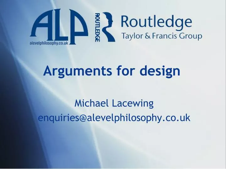 arguments for design