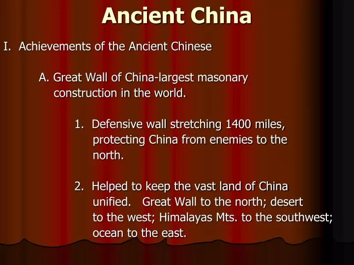 ancient china