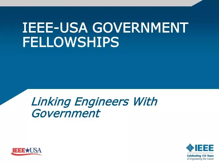ieee usa government fellowships