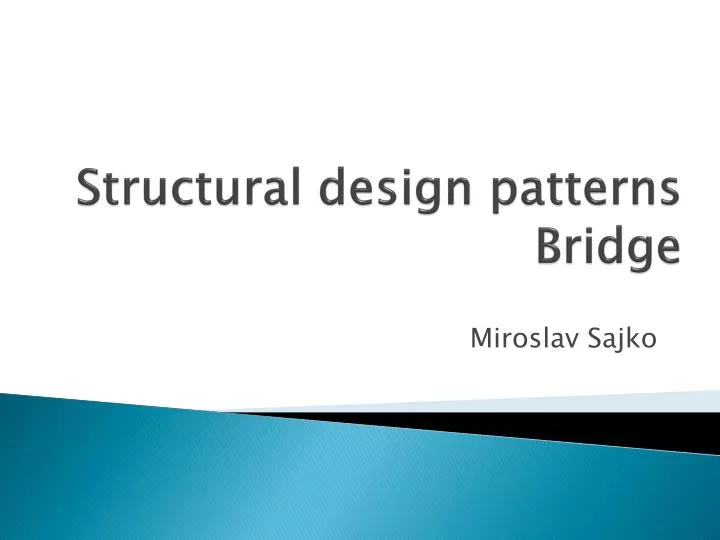 structural design patterns bridge
