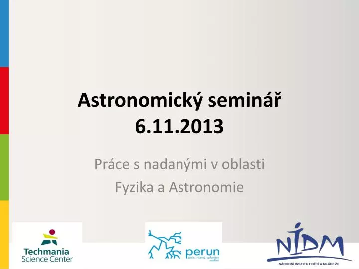 astronomick semin 6 11 2013