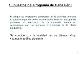 supuestos del programa de gana per