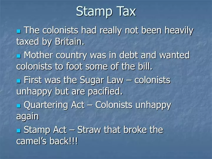 stamp tax