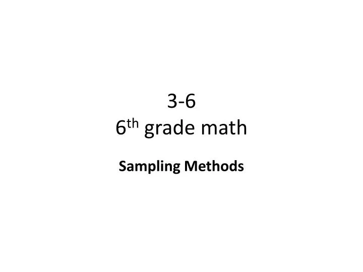 3 6 6 th grade math