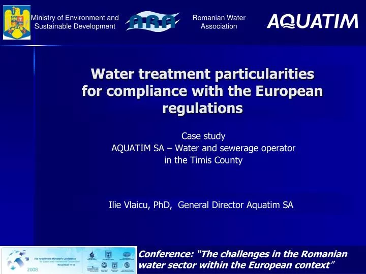 case study aquatim sa water and sewerage operator in the timis county