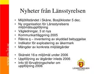 nyheter fr n l nsstyrelsen