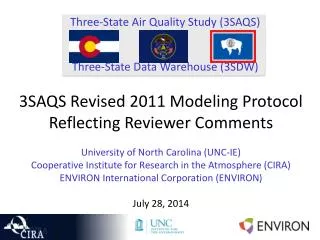 Three-State Air Quality Study (3SAQS) Three-State Data Warehouse (3SDW)