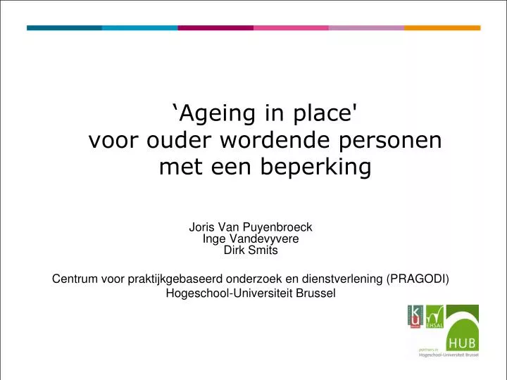 ageing in place voor ouder wordende personen met een beperking