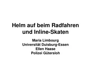 helm auf beim radfahren und inline skaten