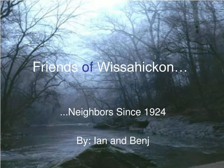 friends of wissahickon