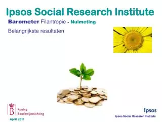 Barometer Filantropie - Nulmeting Belangrijkste resultaten