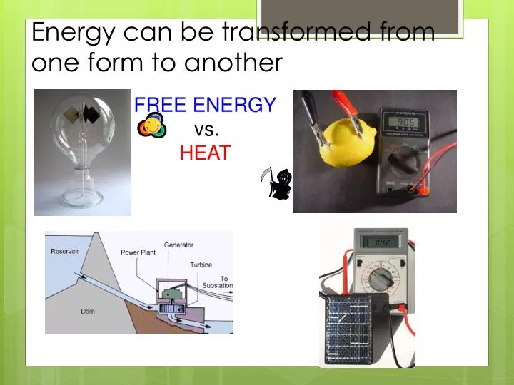 energy can be transformed from one form to another