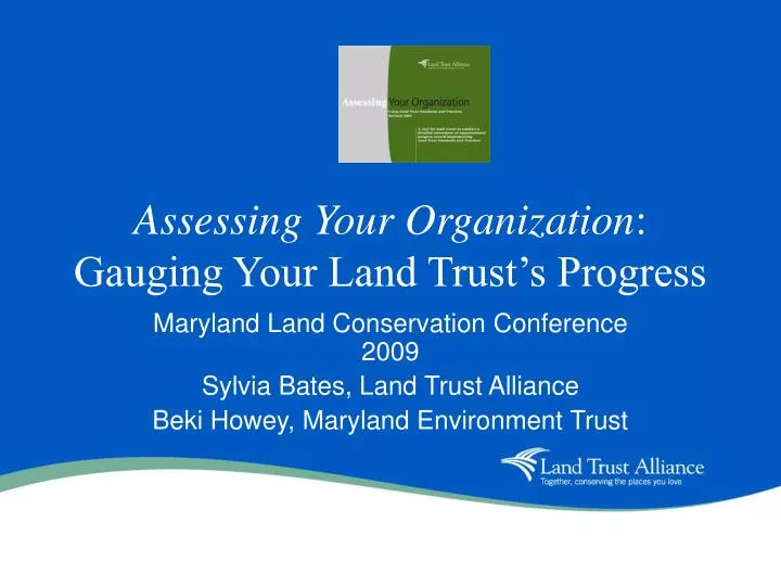 assessing your organization gauging your land trust s progress
