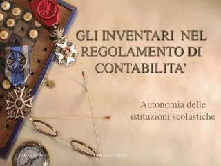 gli inventari nel regolamento di contabilita