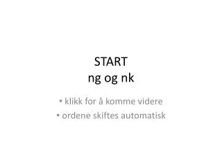start ng og nk