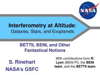 Interferometry at Altitude : Galaxies, Stars, and Exoplanets