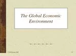 The Global Economic Environment - slide 1