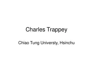 Charles Trappey