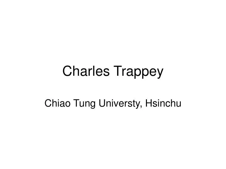 charles trappey