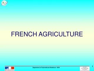 FRENCH AGRICULTURE