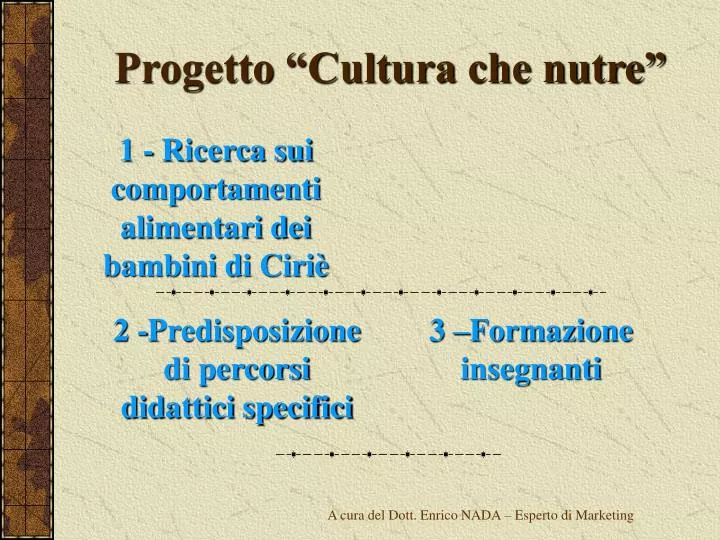 progetto cultura che nutre