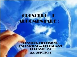 crescere e argomentare