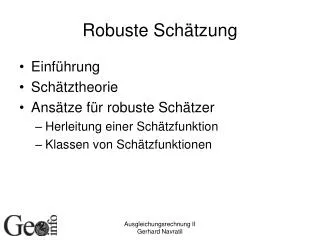 robuste sch tzung
