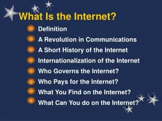 What Is the Internet?