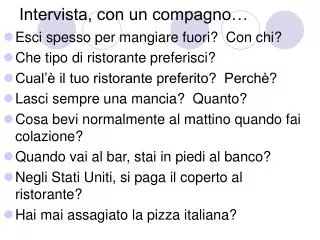 intervista con un compagno