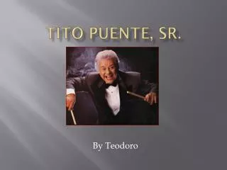 tito puente sr