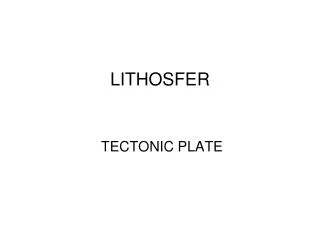 LITHOSFER