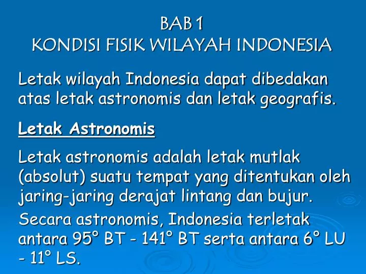 bab 1 kondisi fisik wilayah indonesia