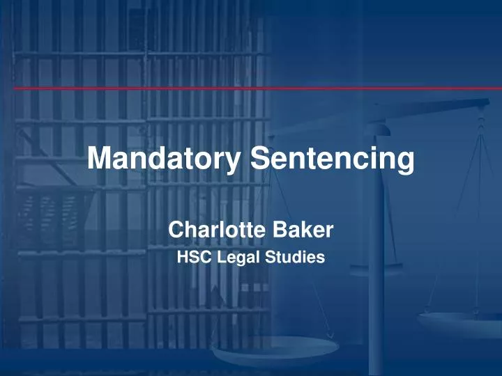 mandatory sentencing