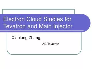 Electron Cloud Studies for Tevatron and Main Injector