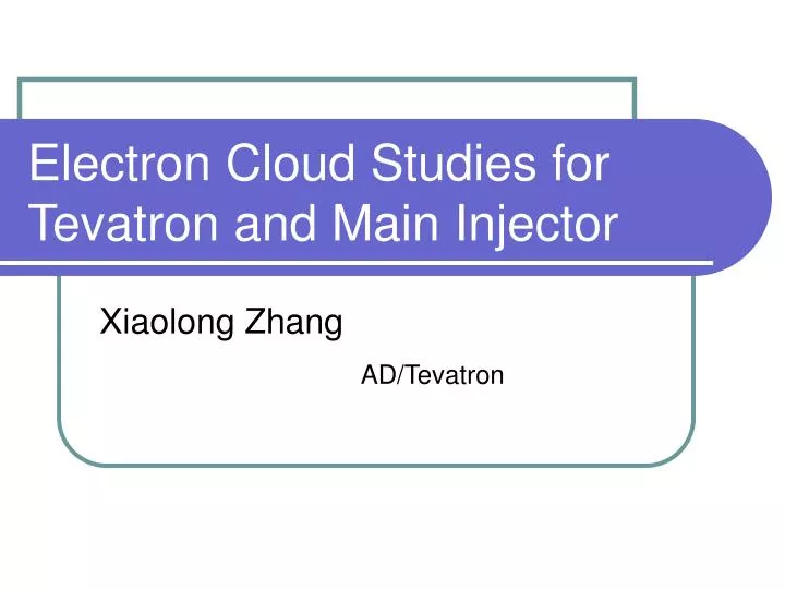 electron cloud studies for tevatron and main injector