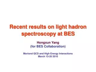 Recent results on light hadron spectroscopy at BES