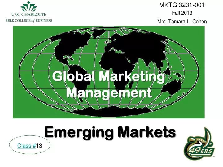 global marketing management emerging markets