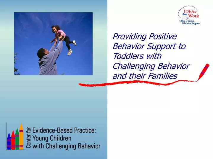providing positive behavior support to toddlers with challenging behavior and their families