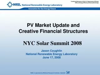PV Market Update and Creative Financial Structures